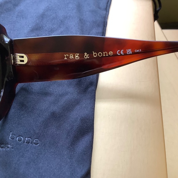 Rag & Bone 58mm Round Sunglasses Havana Brown - Picture 8 of 15